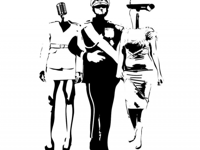  Khalid Albaih, cartoon ‘Dictators Bitches’, 2017. 